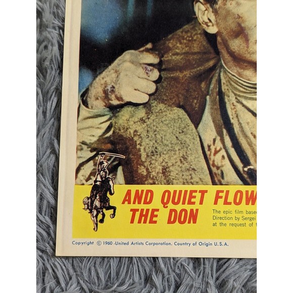 And Quiet Flows the Don 1960 Lobby Card Movie Epic Drama Russian Pyotr Glebov - Picture 4 of 8